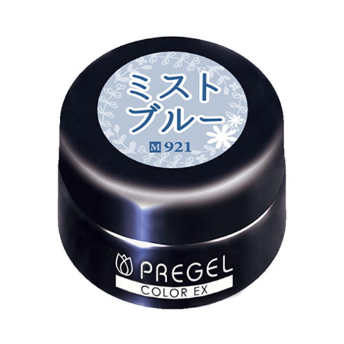 PREGEL カラーEX ミストブルー PG-CE921 3g 【ソークオフ/カラージェル/uv led 対応/国産/ジェルネイル/ネイル用品】